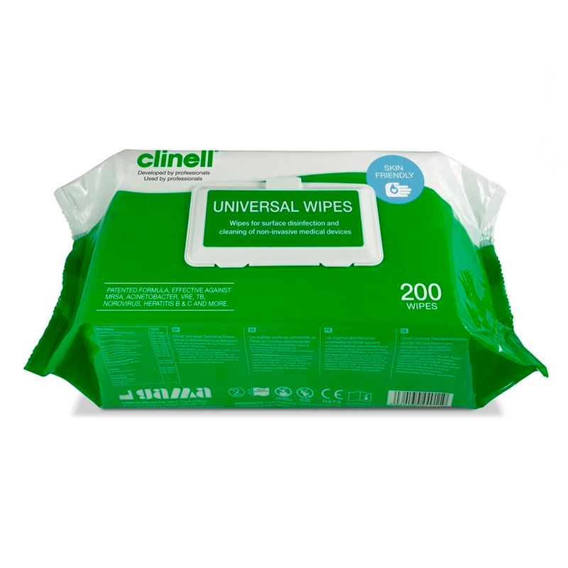 Toalhetes Clinell® - desinfeção de superfícies