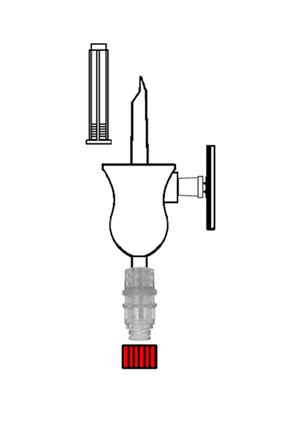 Mini perfurador bicanal com filtro e Válvula Gen2®