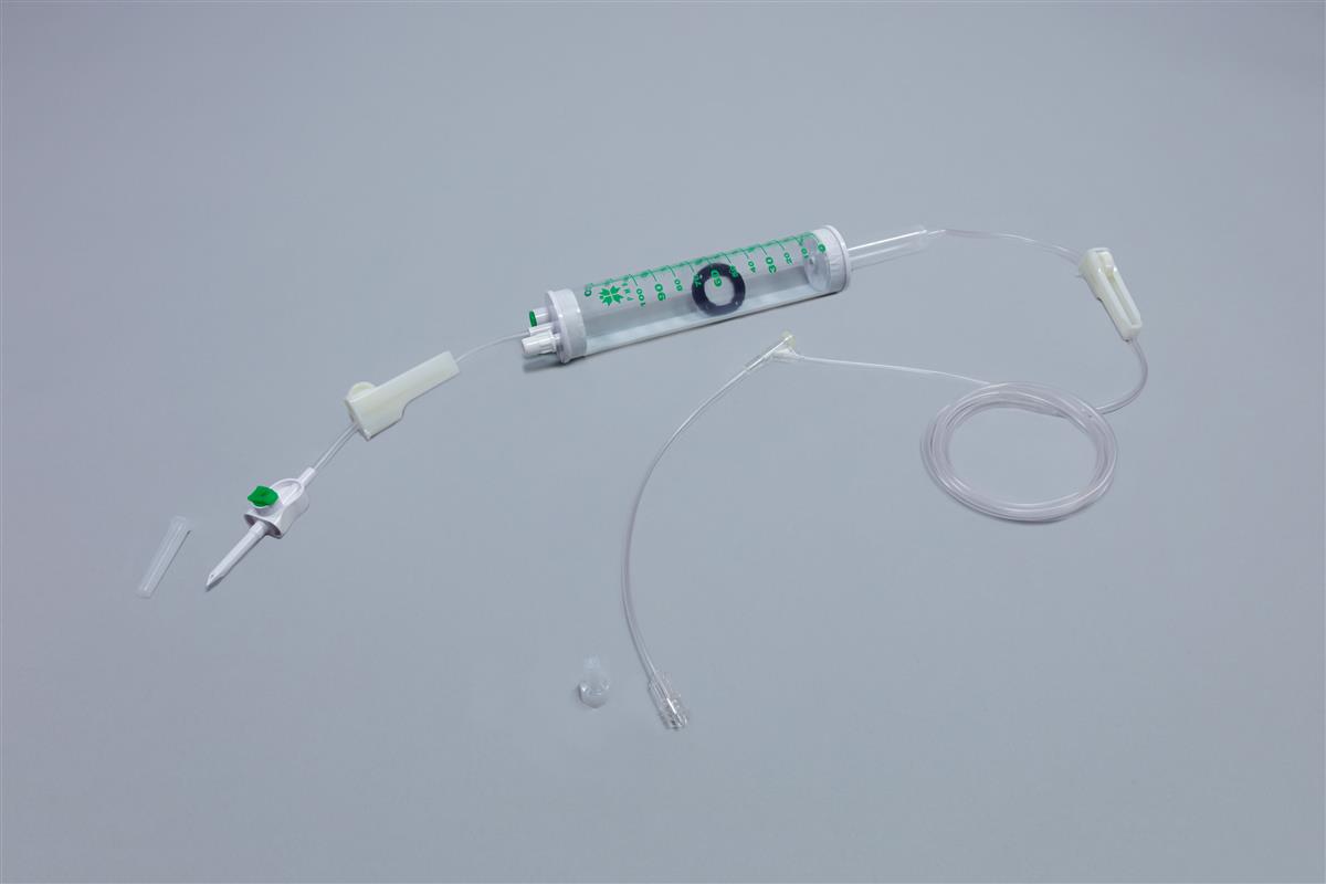 Admin system of serums with graduated chamber 120ml with Y injection point