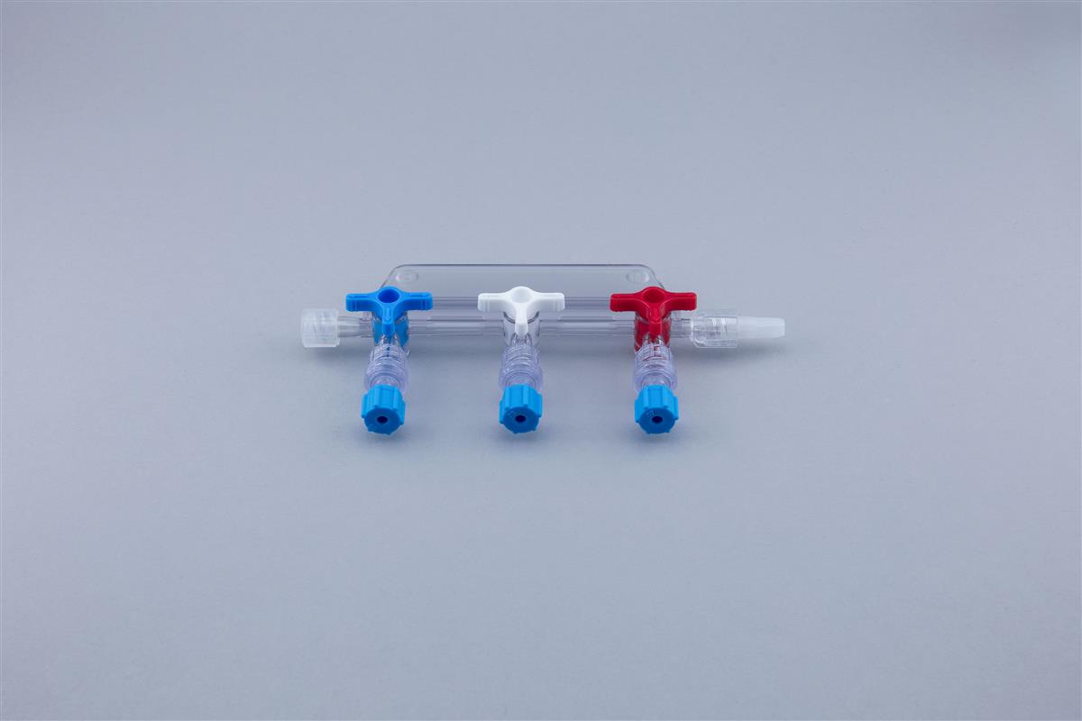 3-way ramp with VAR1, Male Female Luer Lock