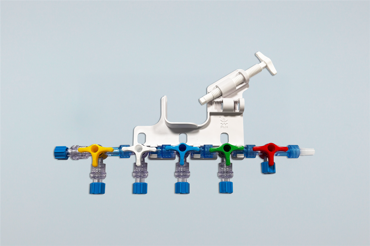 5 Multicolor Taps with 5 Var1 on Ramp Support
