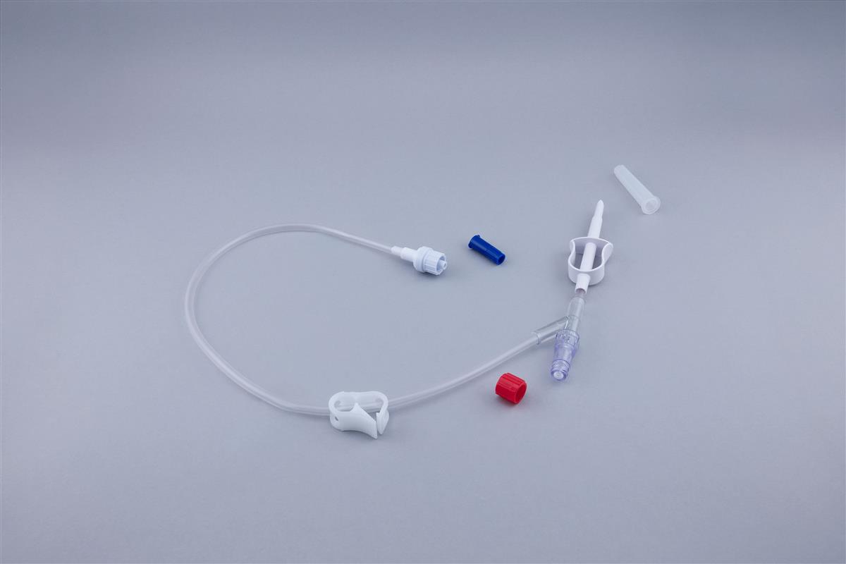 Cytostatic preparation line with Single Channel spike, Bidirectional Y Valve, VAR1 and Luer Lock with purge filter