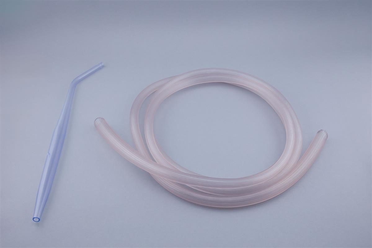 Medium Yankauer cannula and bubble tube