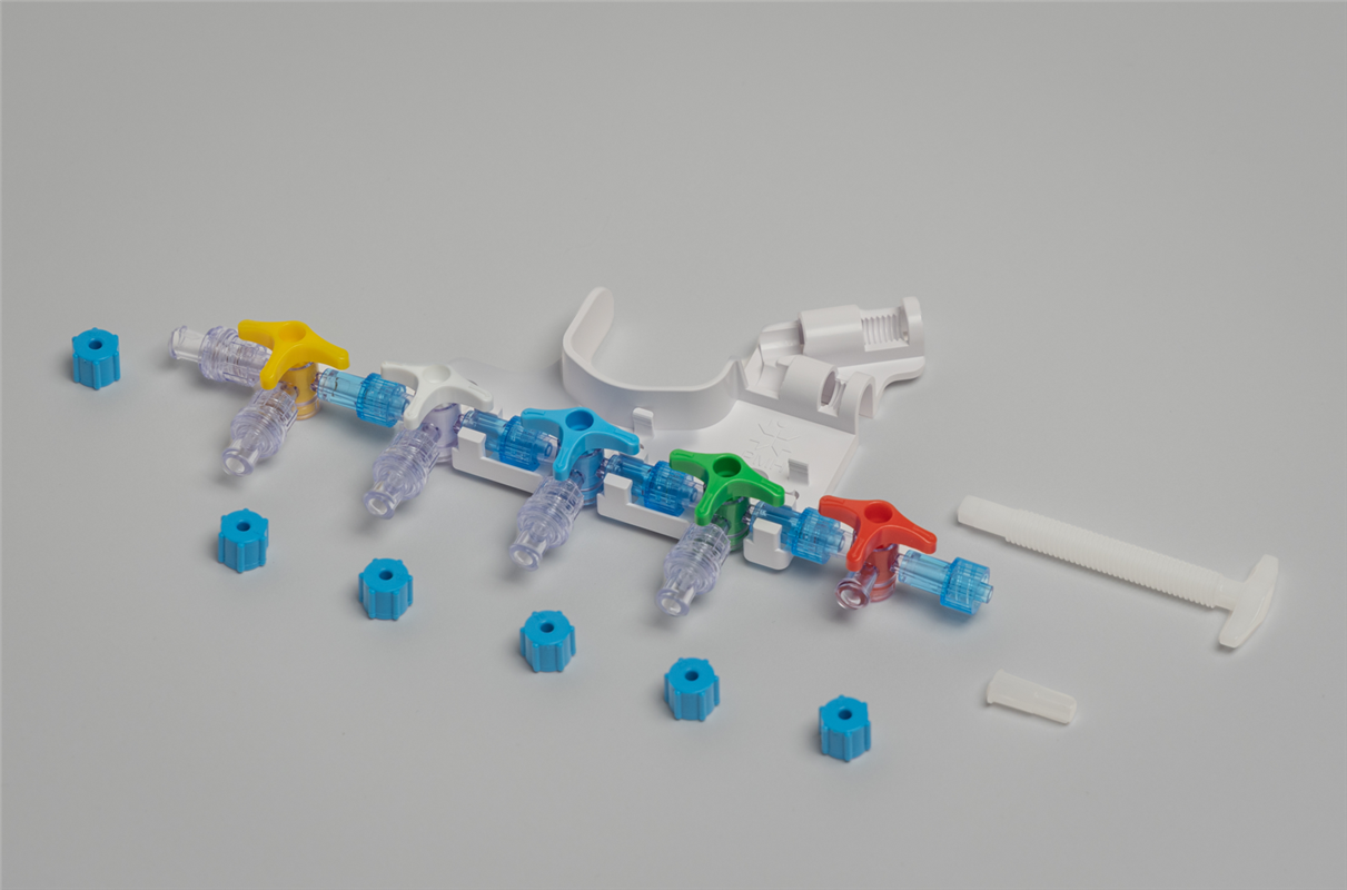5 Multicolor Taps with 5 Var1 on Ramp Support