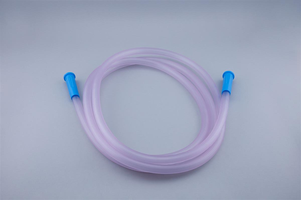Scratched suction tube with blue connectors 7mm